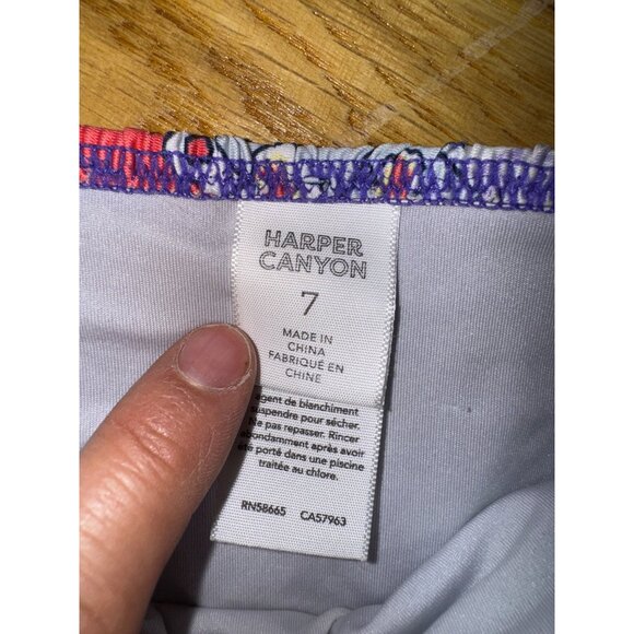 Girls Harper Canyon Floral Ruffle‎ Bikini Set Size 7 Kids Bathing Suit Cute Pool - Picture 5 of 5